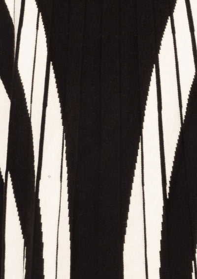 TWO TONE KNIT SKIRT