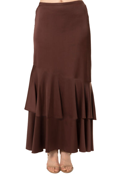 SOLID TULIP HEM SKIRT