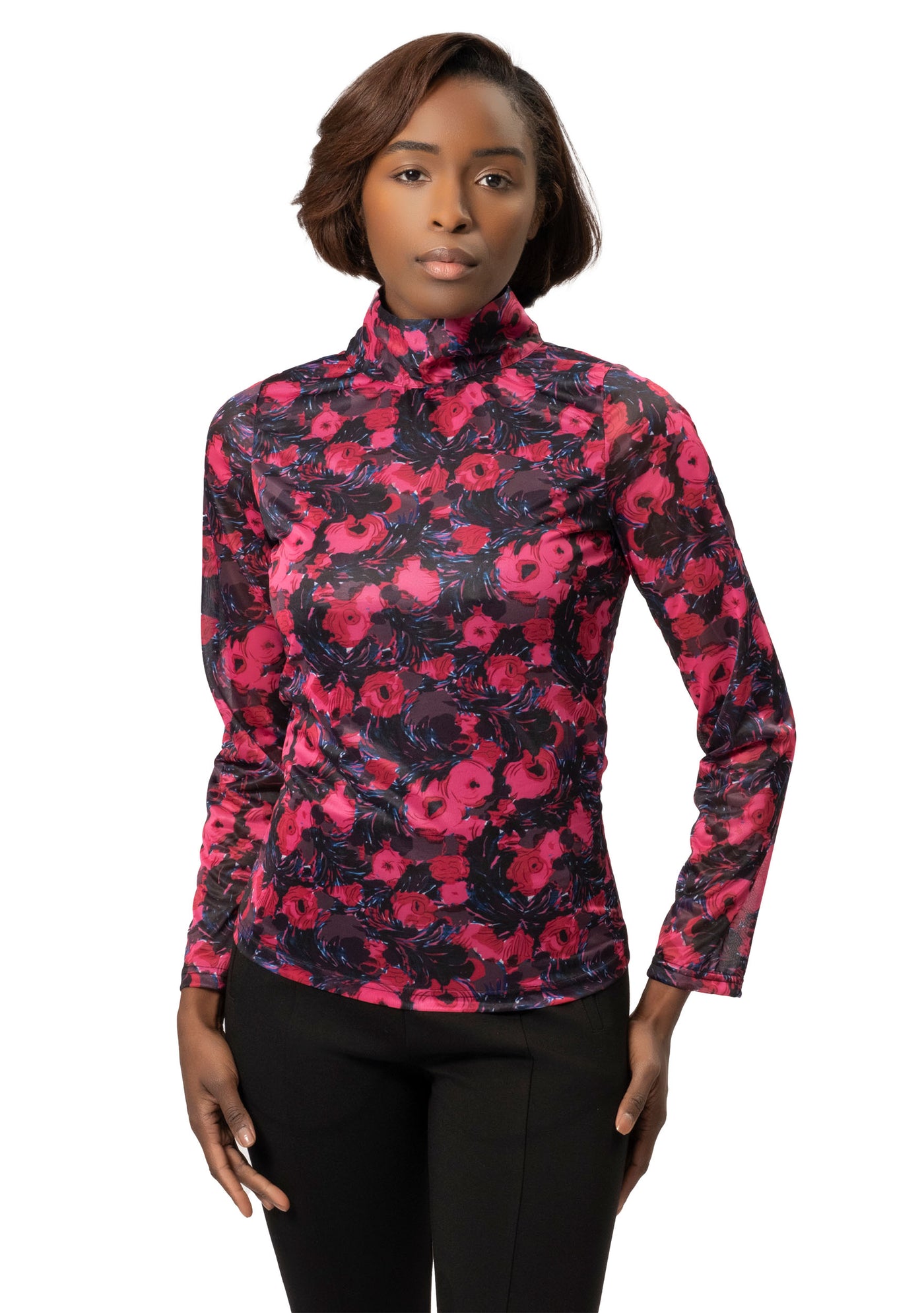 LEE MOCKNECK JERSEY TOP