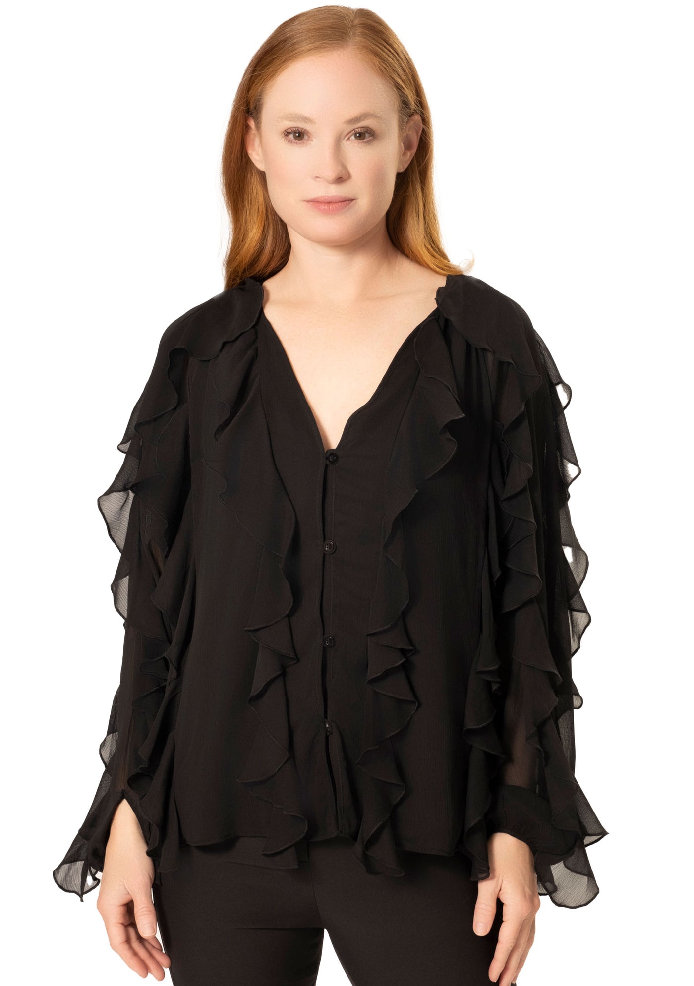 FLYN RUFFLE BLOUSE
