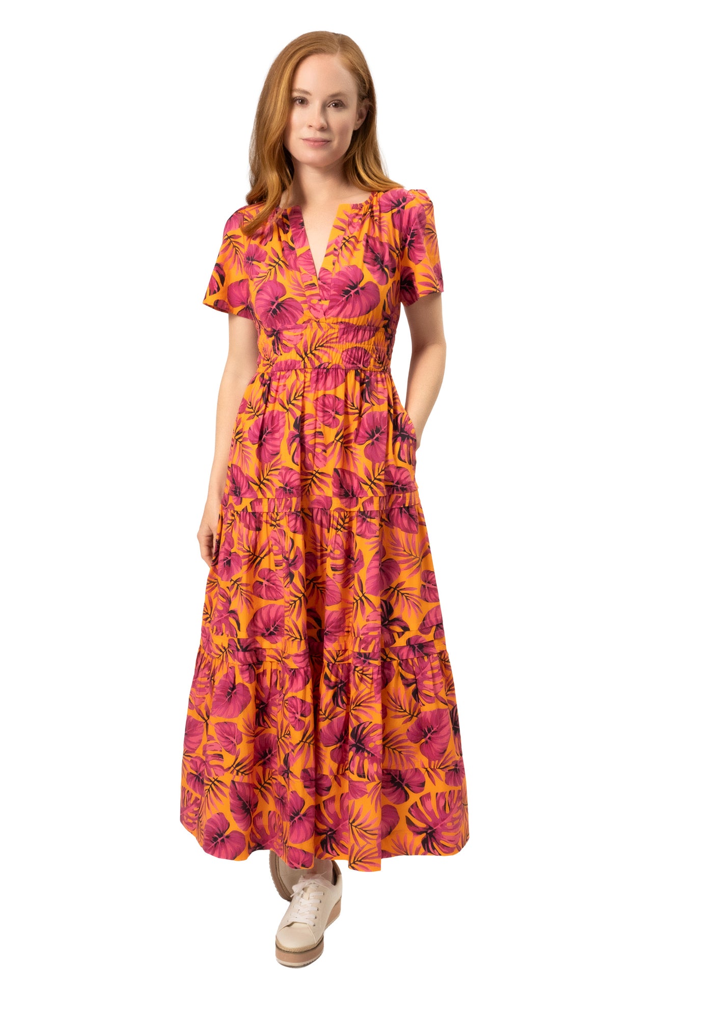 ORG FLORAL DRESS