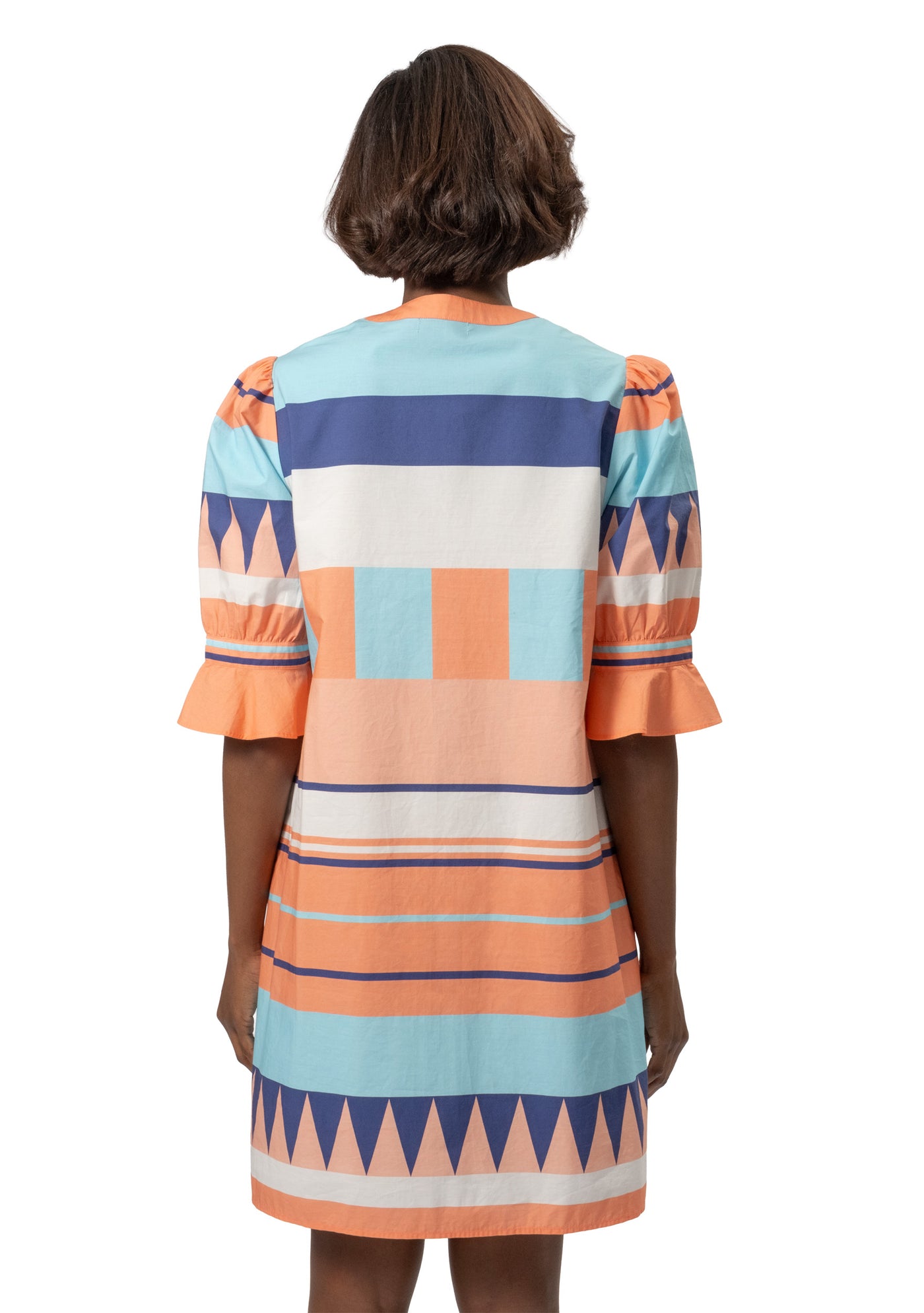 STRIPE SHORT RESORT DRESS