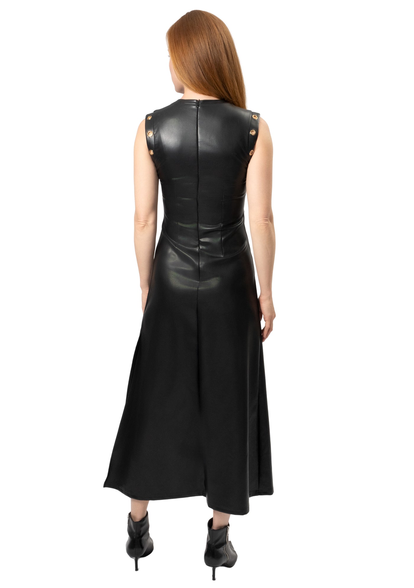 ZERA FAUX LEATHER DRESS
