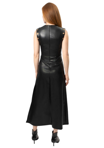 ZERA FAUX LEATHER DRESS