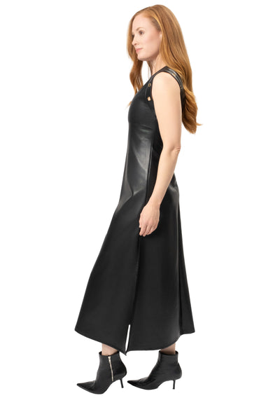ZERA FAUX LEATHER DRESS