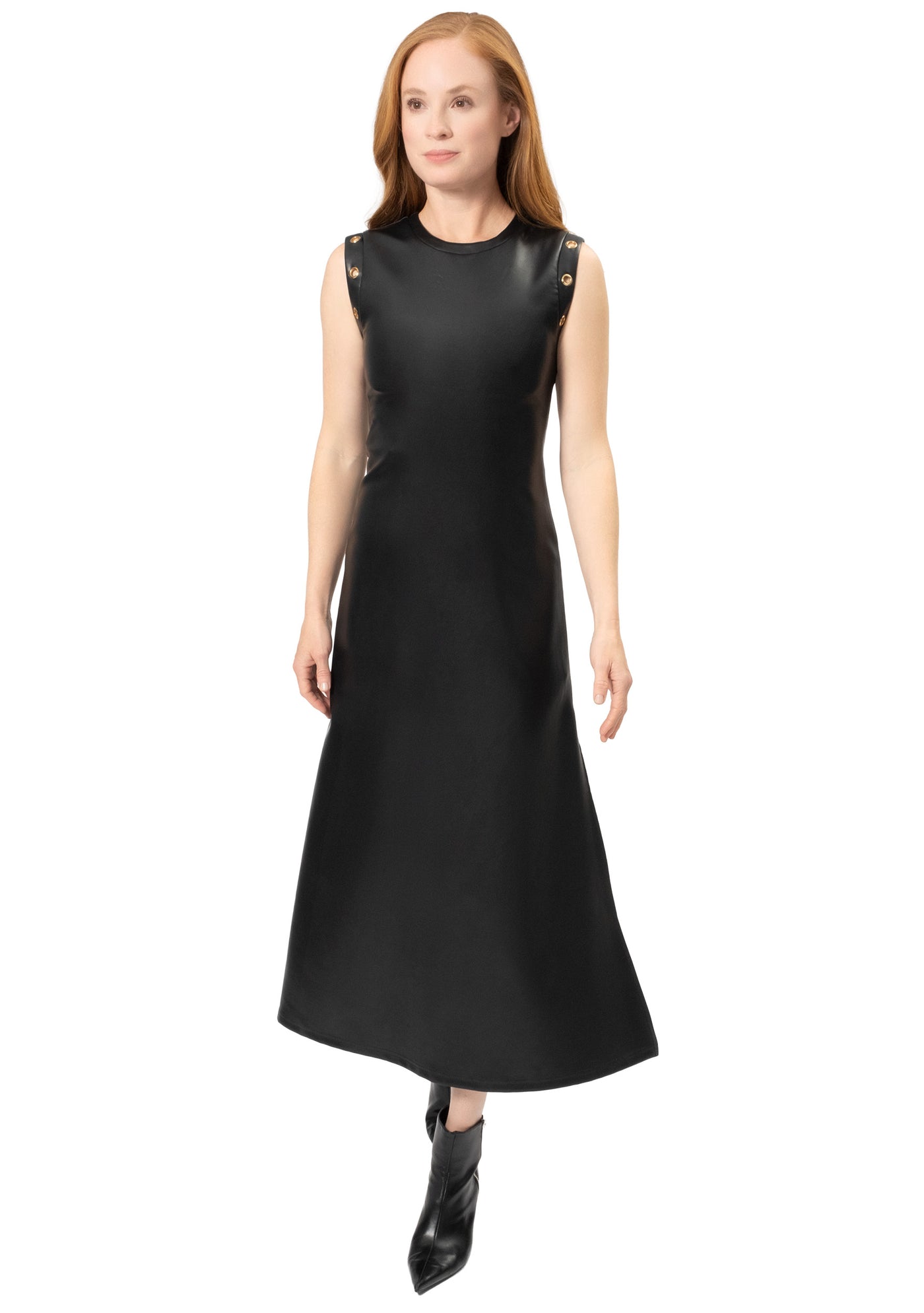 ZERA FAUX LEATHER DRESS