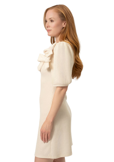 DOUBLE BOW KNIT DRESS