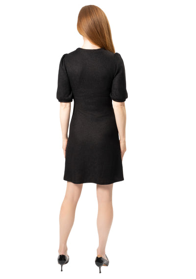 DOUBLE BOW KNIT DRESS