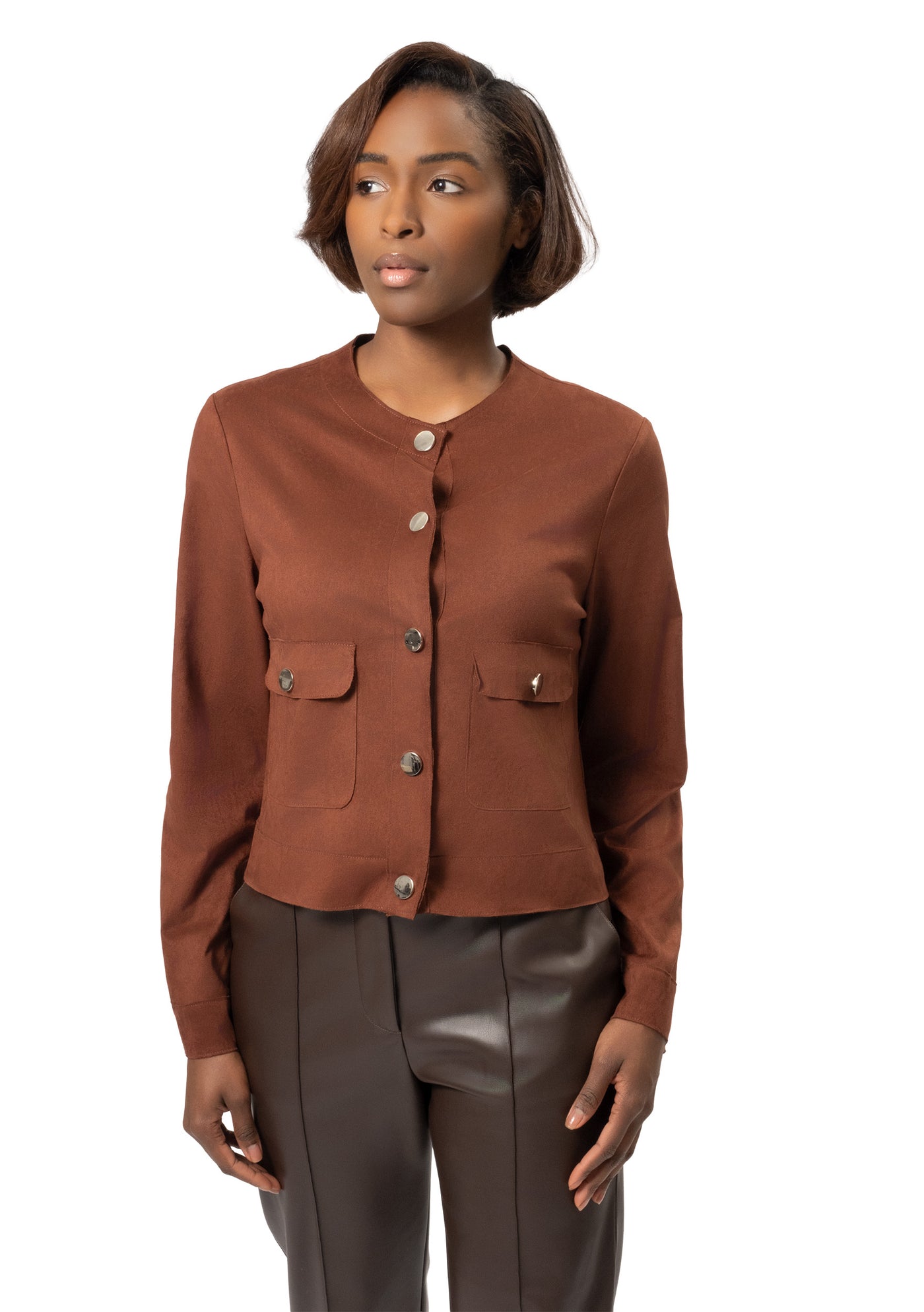MARISSA FAUX SUEDE JACKET