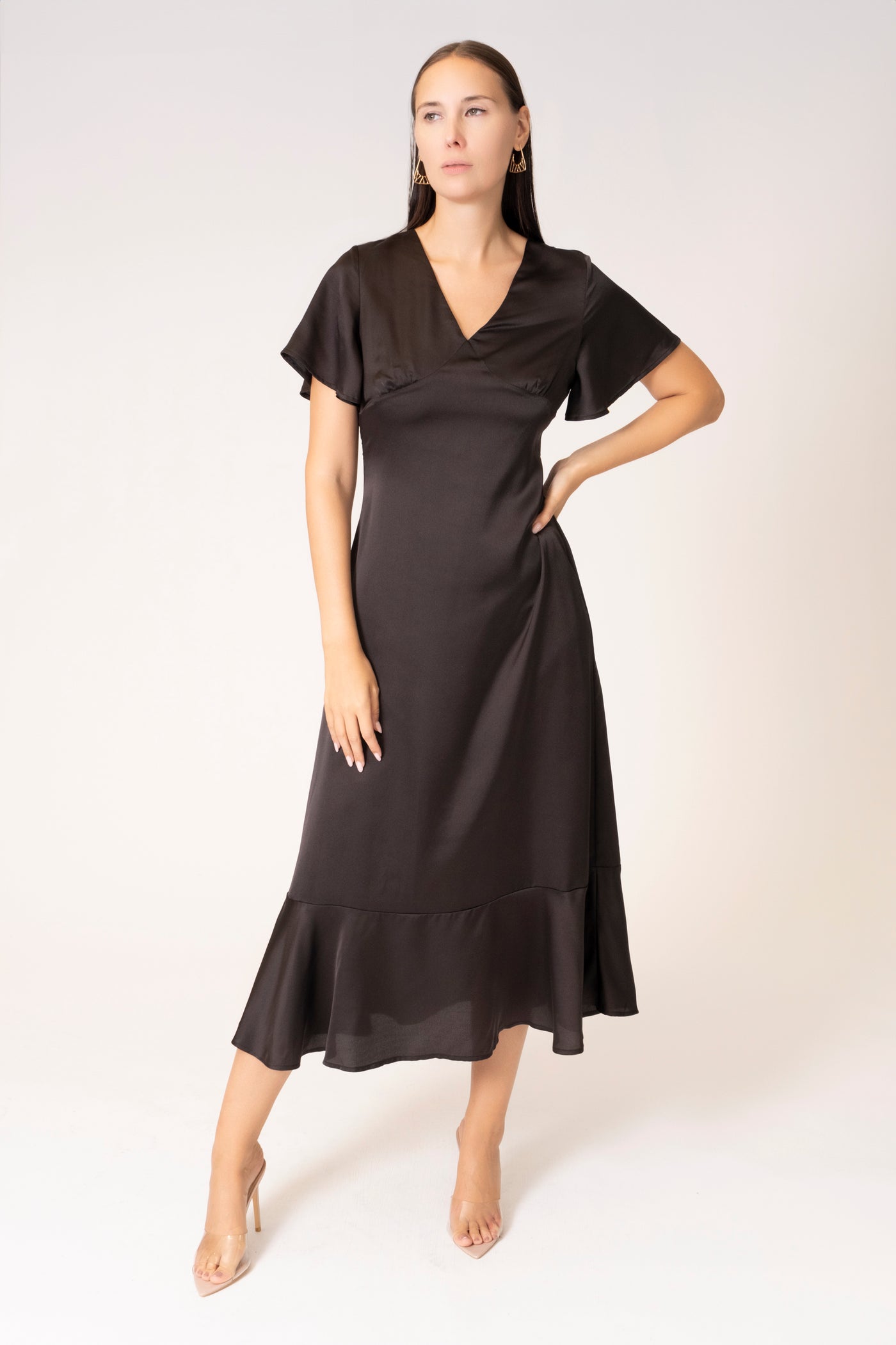 KARINE SATIN DRESS