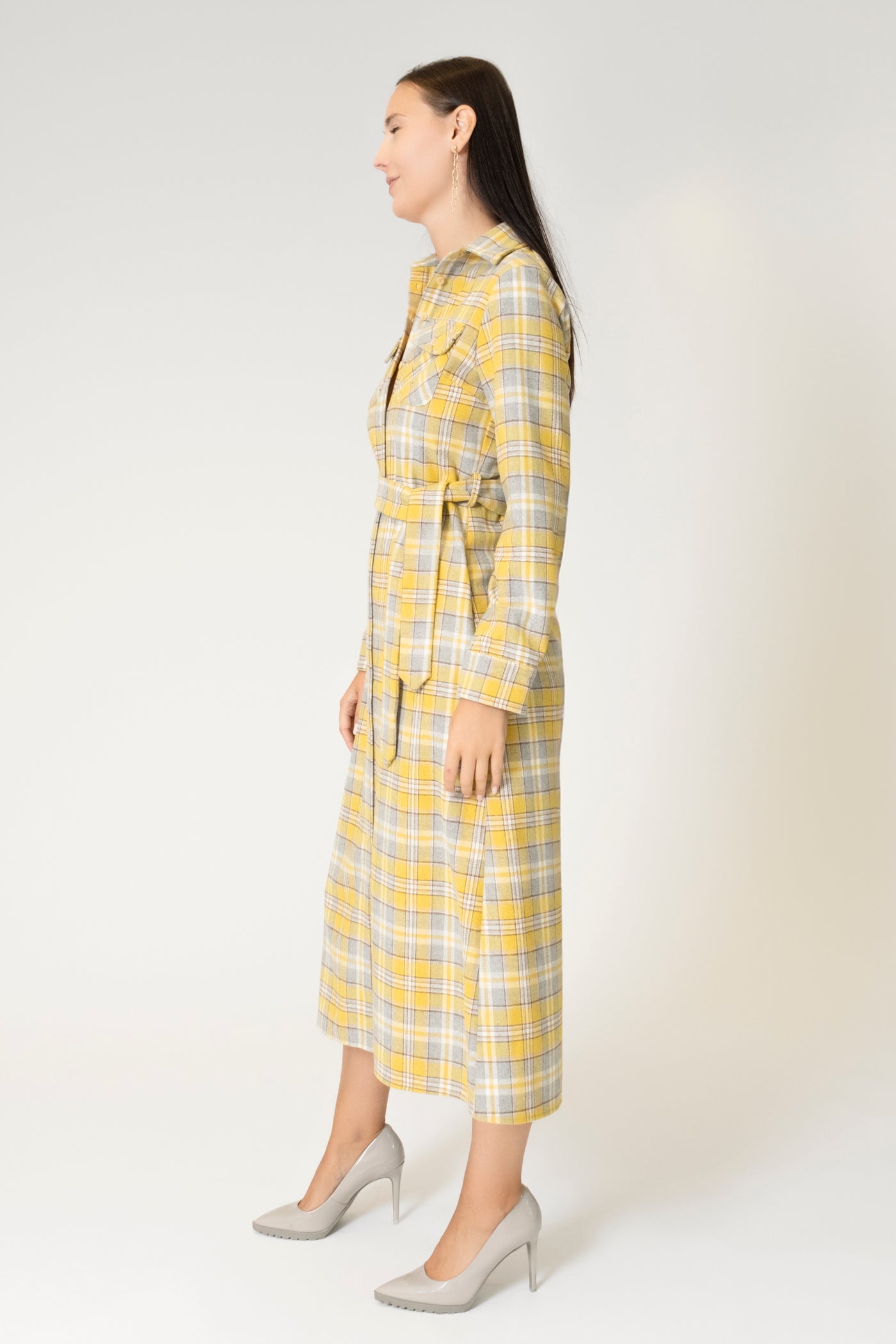 REGINE PLAID DRESS