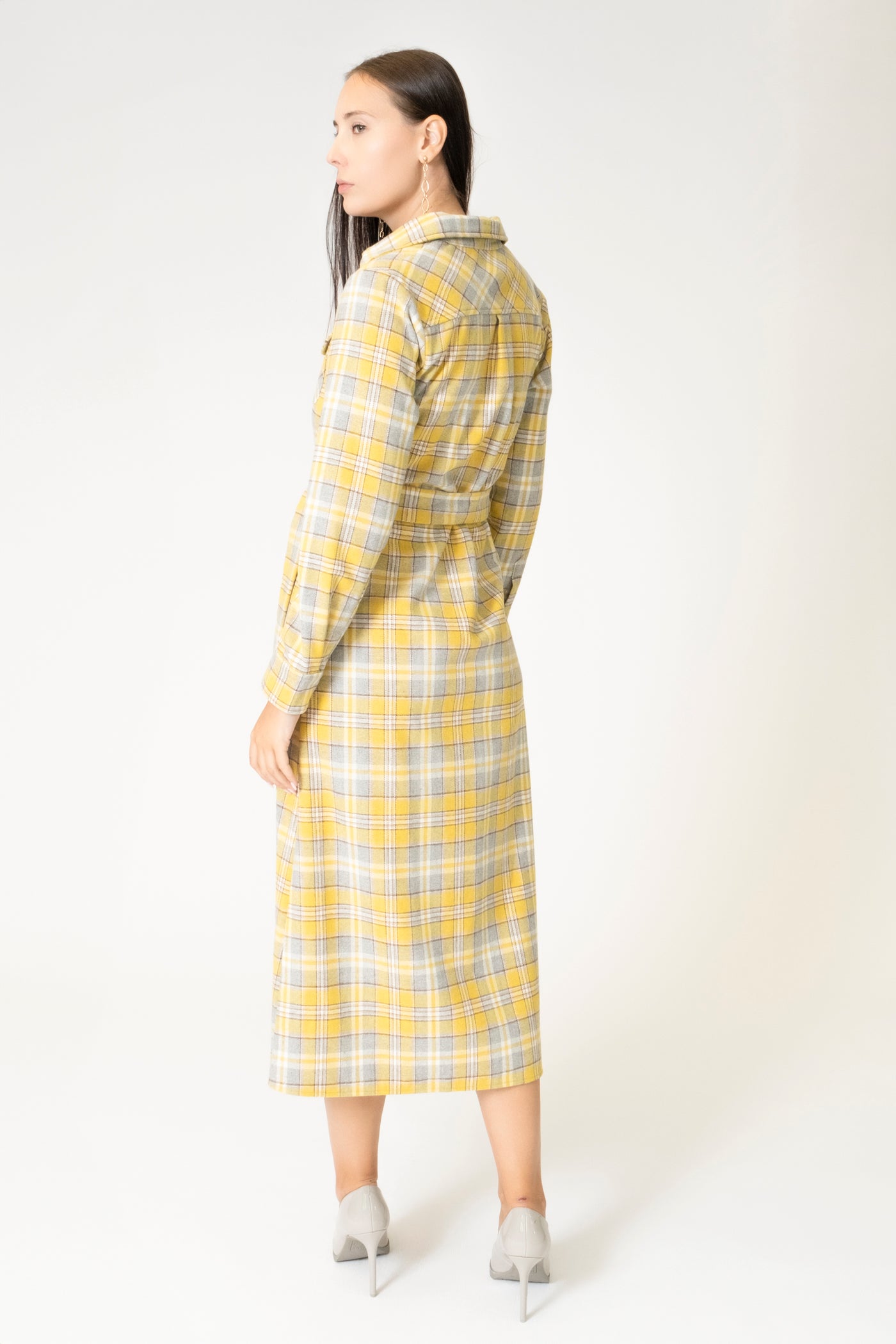 REGINE PLAID DRESS