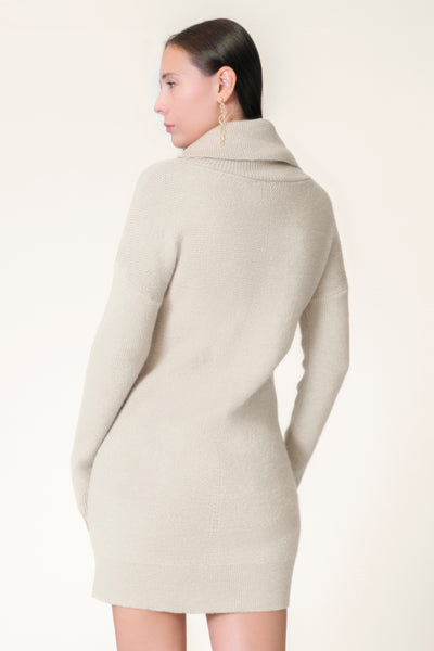 BAYE ROLL NECK KNIT DRESS