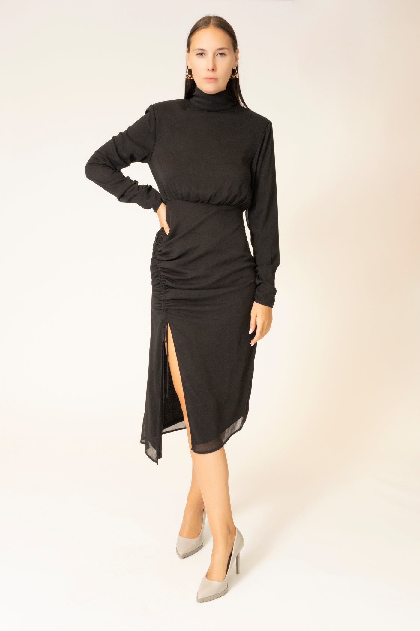 DOMINIQUE RUCHED DRESS