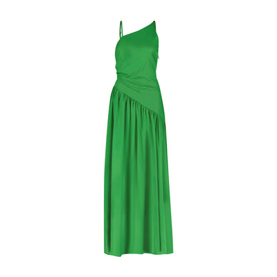 JANIS MAXI ASYMETRICAL PLEATED DRESS