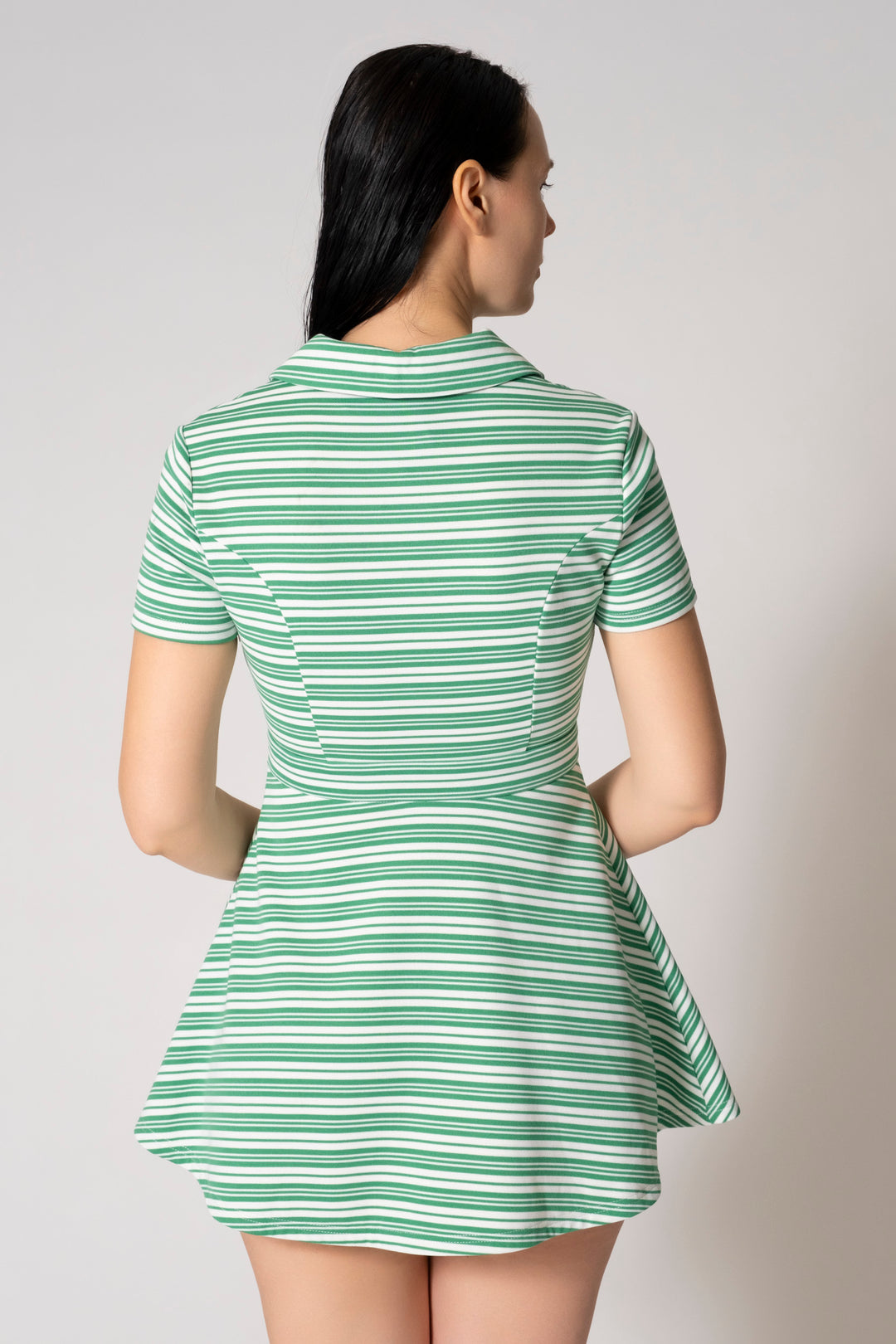 JETT STRIPED POLO SKATER DRESS Area Stars