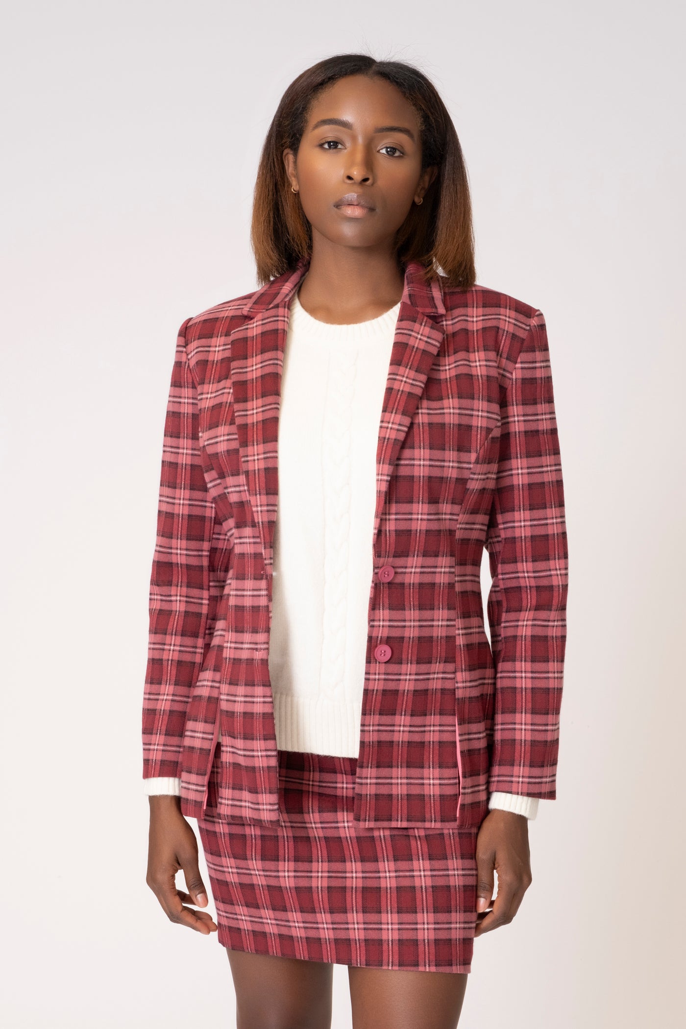 BP PLAID BLAZER