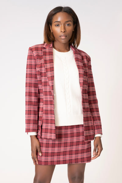 BP PLAID BLAZER