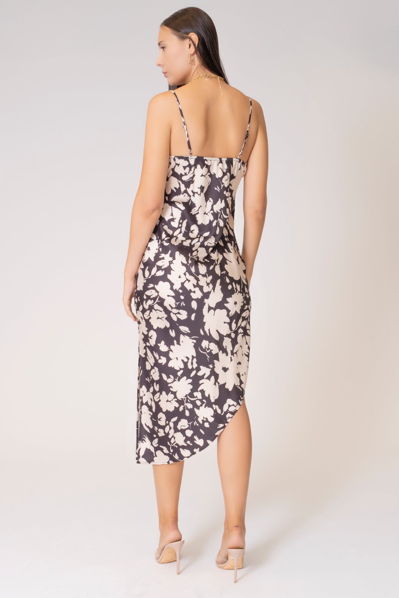 NIGHT BOUQUET SLIP DRESS