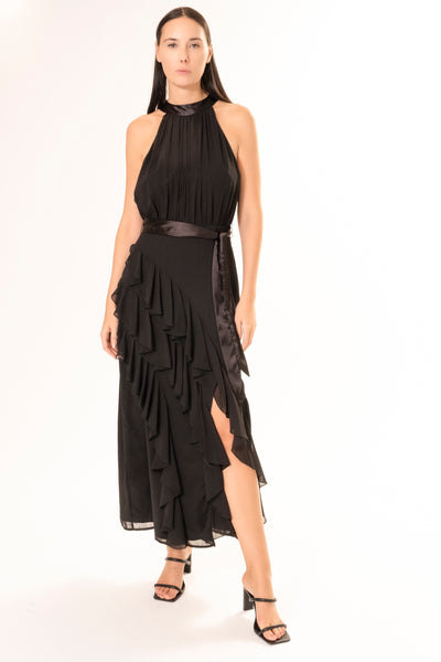 NADINE RUFFLE DRESS
