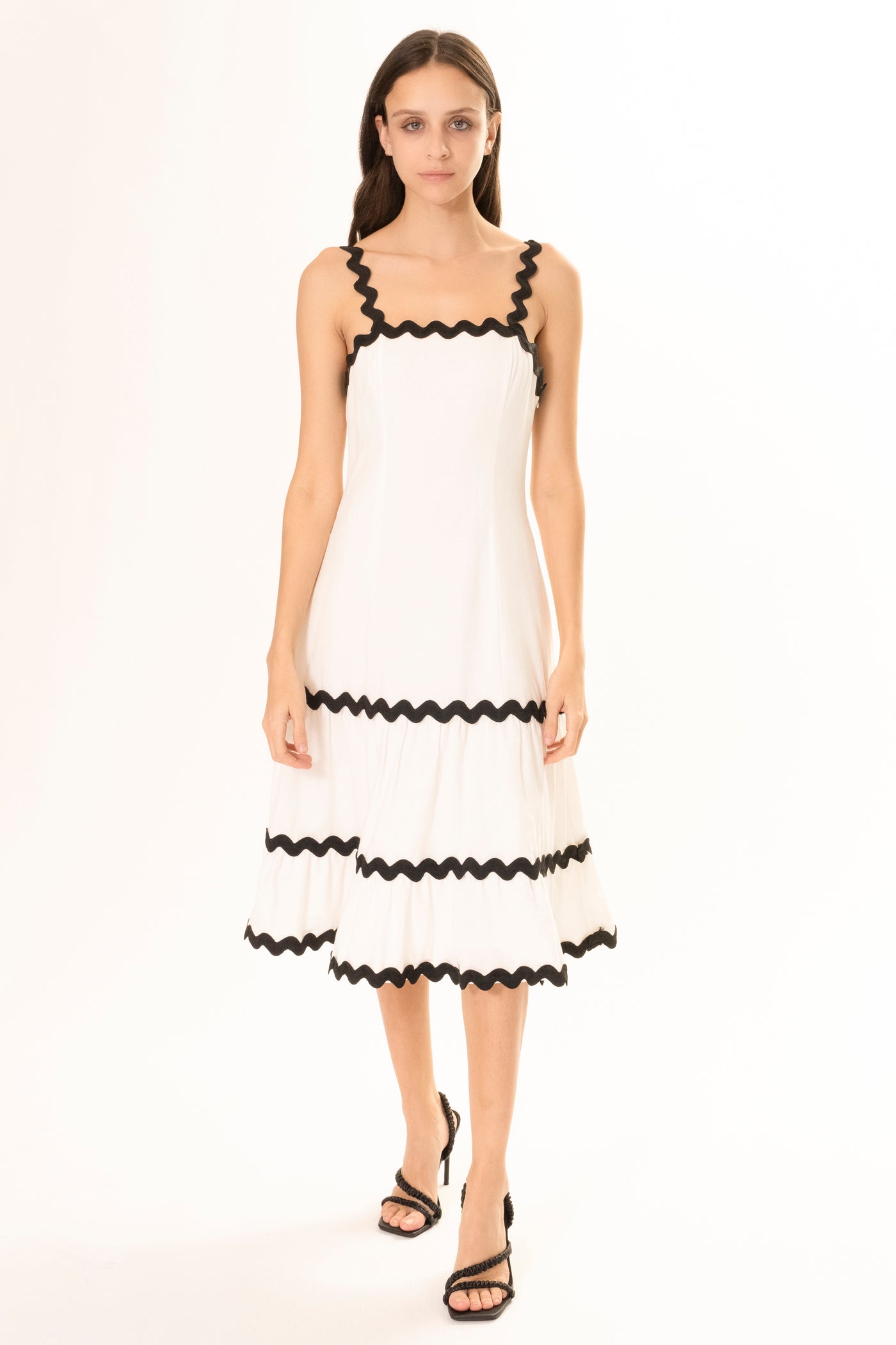 ANA RIC RAC MIDI DRESS