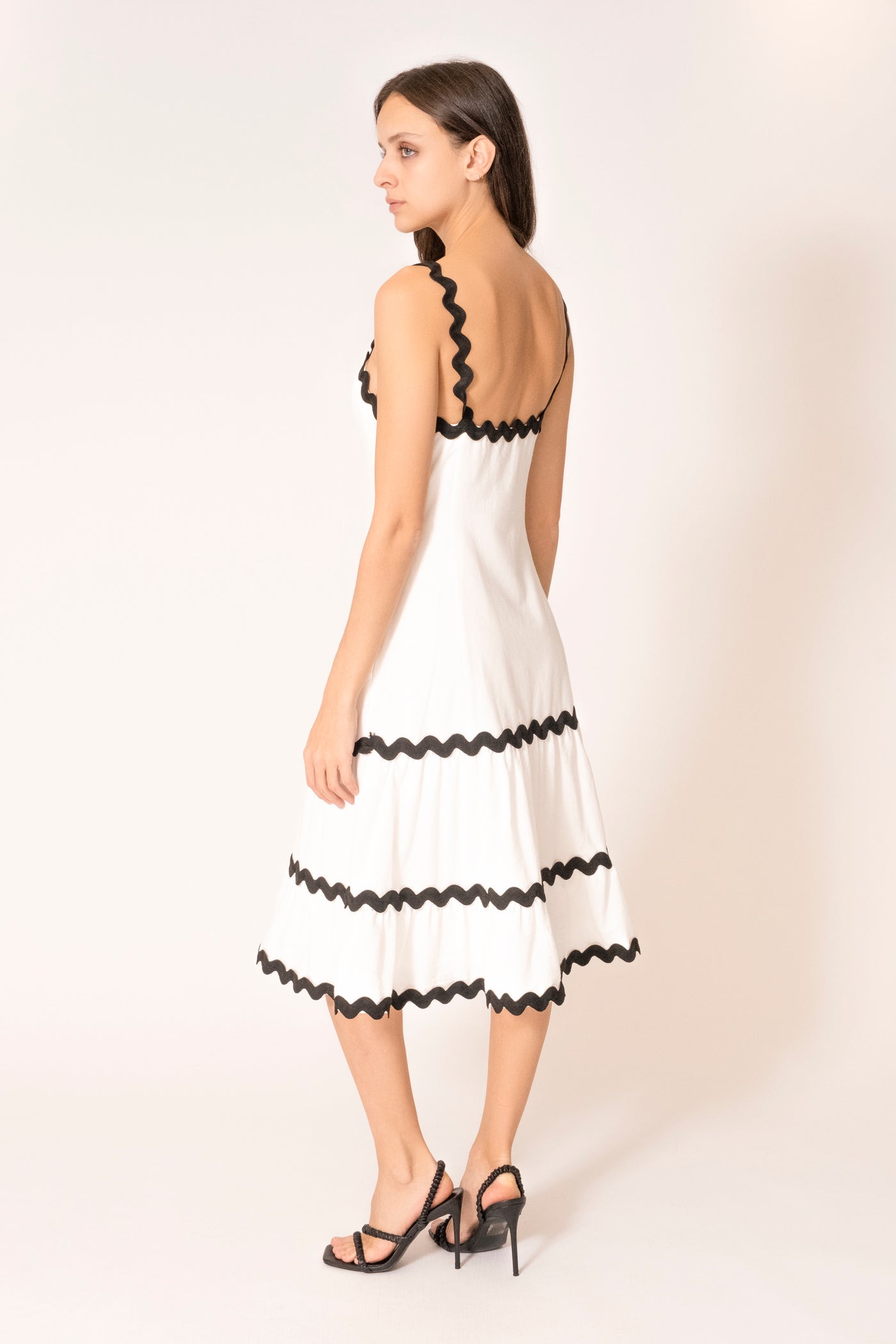 ANA RIC RAC MIDI DRESS