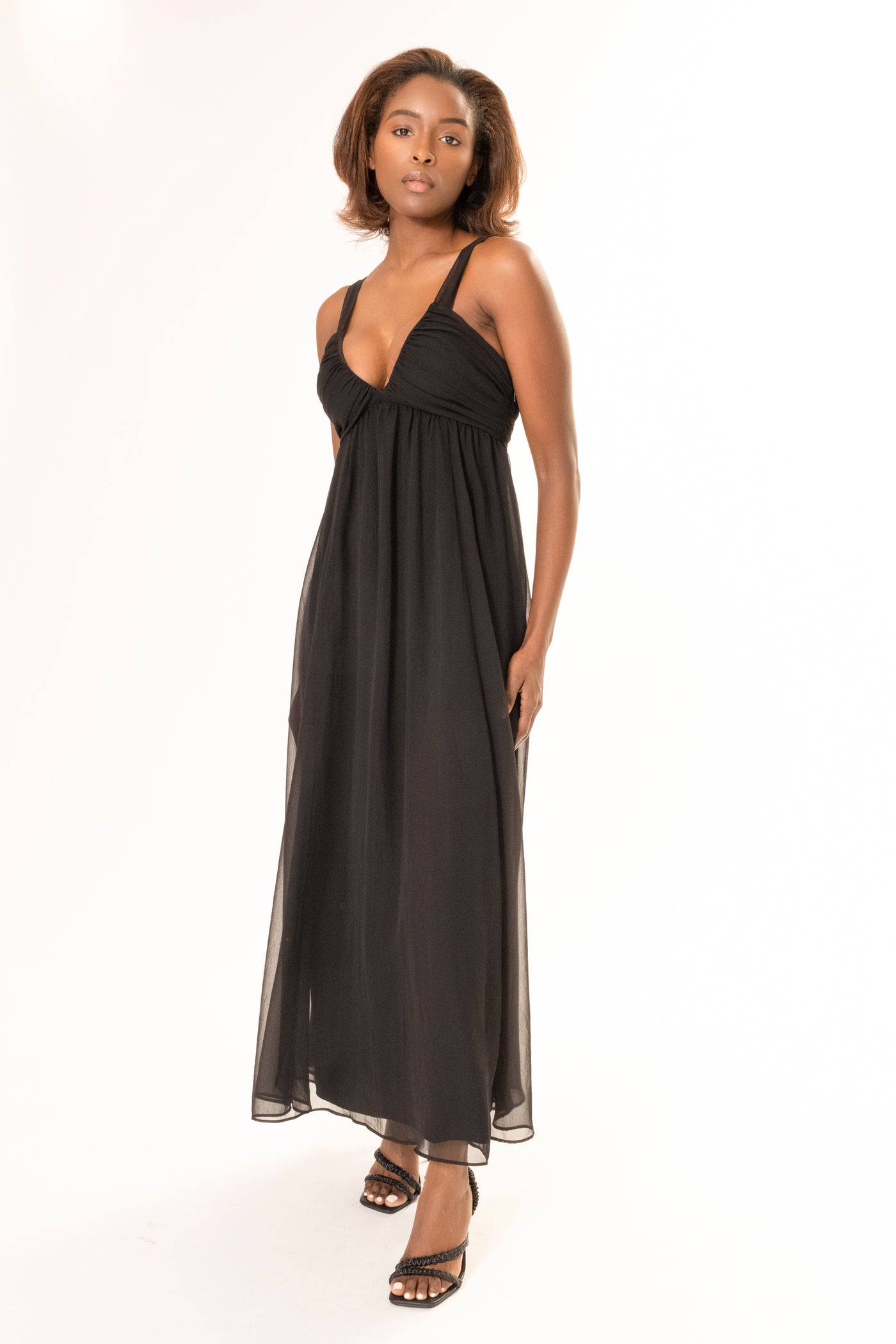 JIA LONG DRESS BLACK