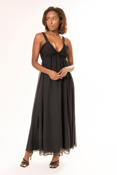 JIA LONG DRESS BLACK