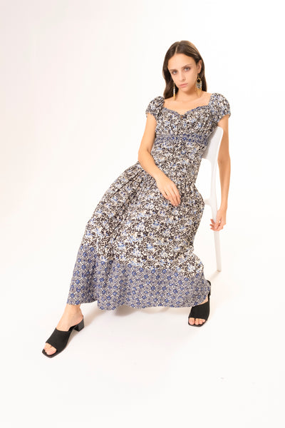 BLUE VINE SKIRT