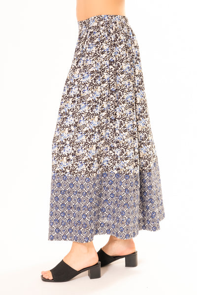 BLUE VINE SKIRT