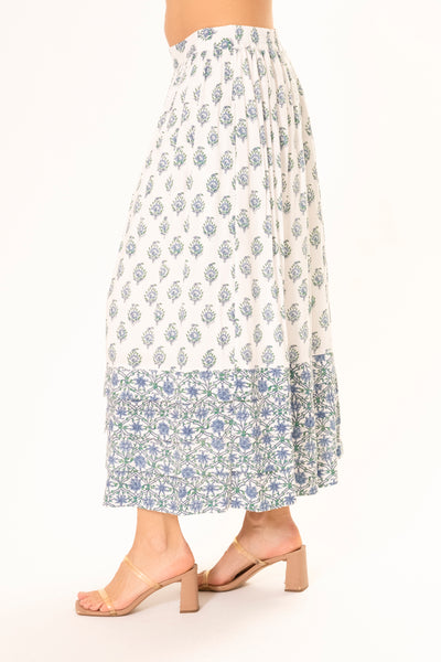 RAYON PRINTED SKIRT
