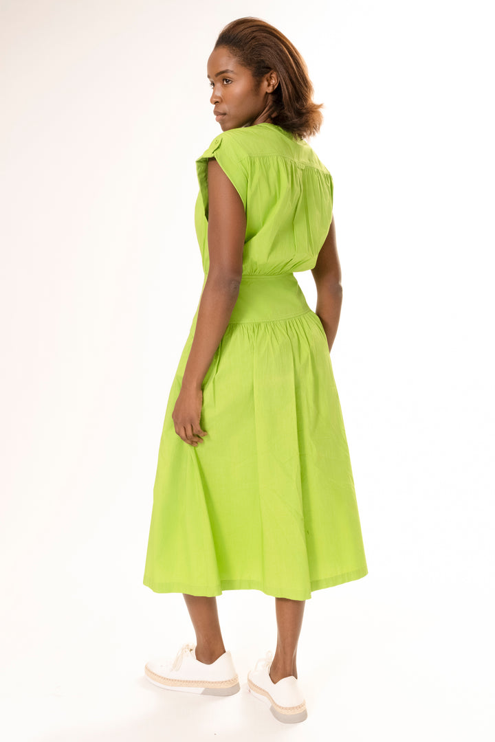 CUFF DRESS GREEN