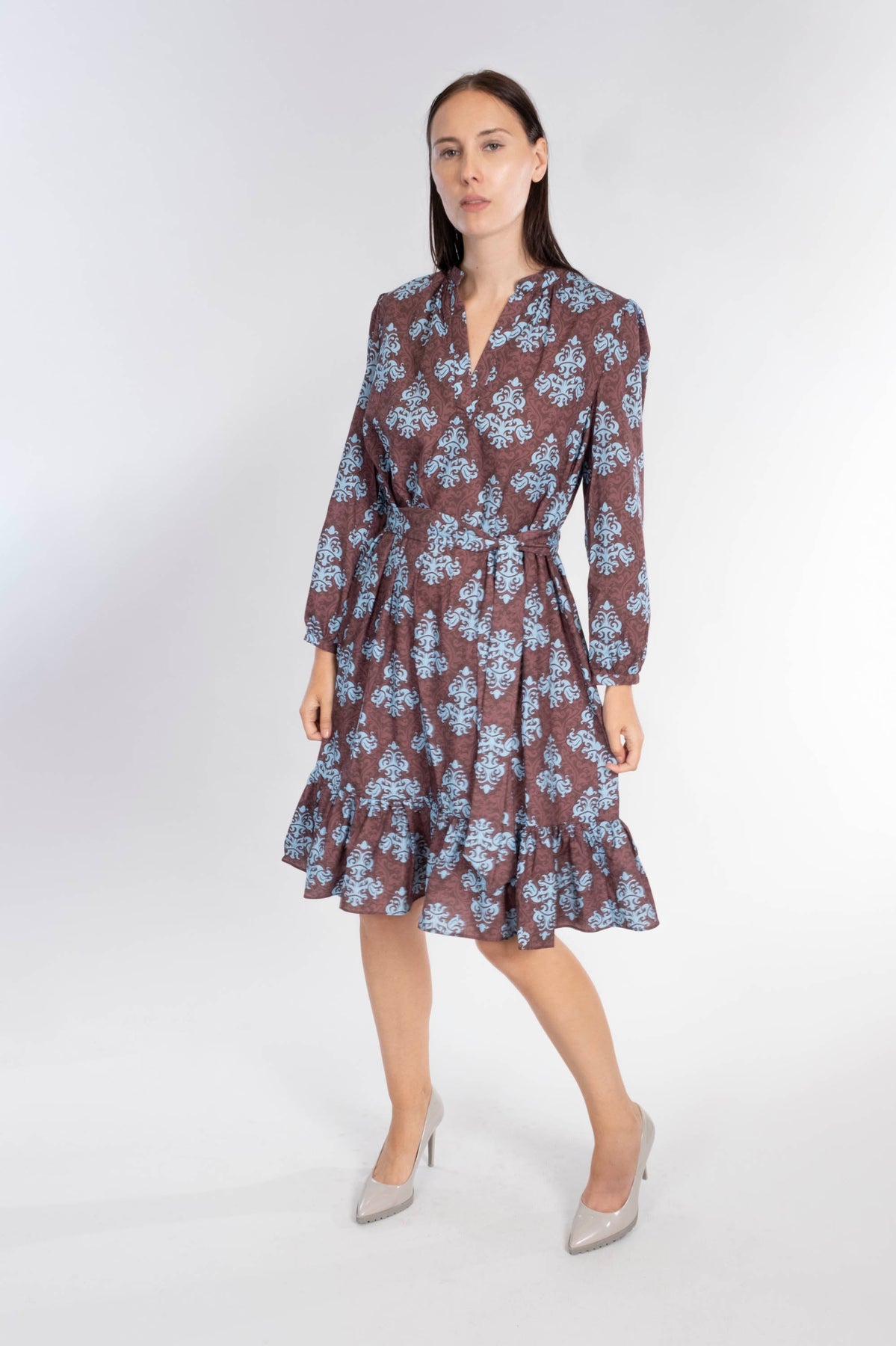 FLEUR LS MIDI DRESS Area Stars